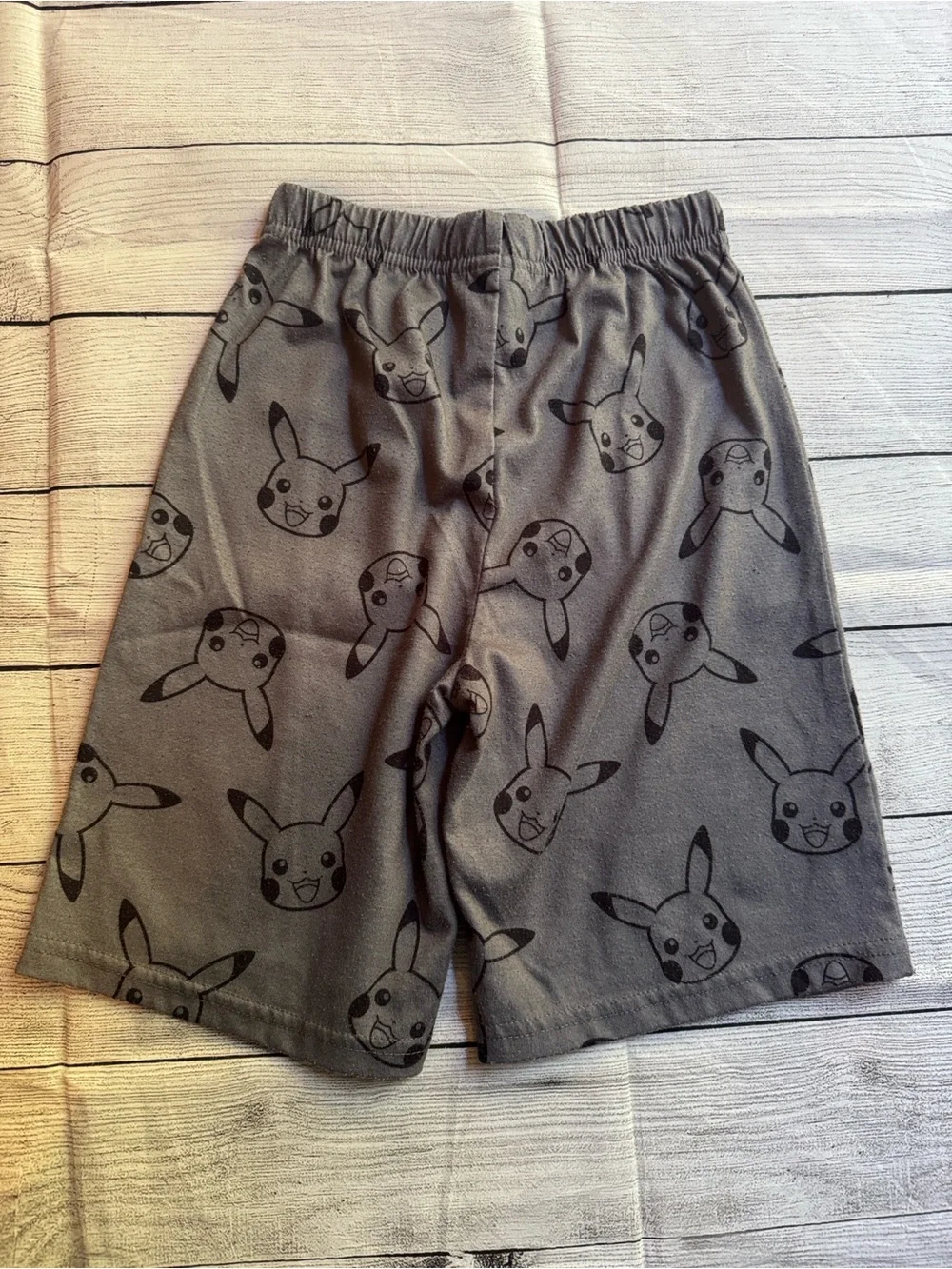 Pokemon Yellow & Gray Pikachu Pajama Set size 6/7